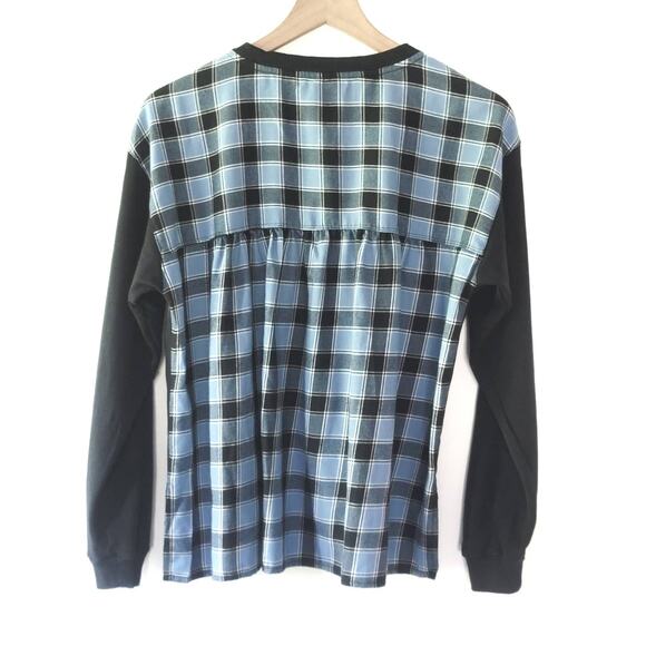 NEW Anthropologie Pilcro Flannel Mix Sweatshirt - Small - Picture 7 of 11